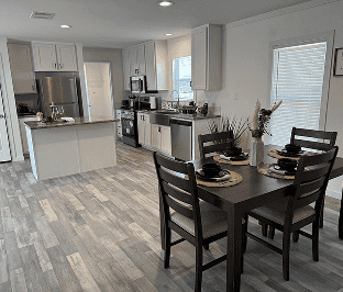 The brewster interior home features