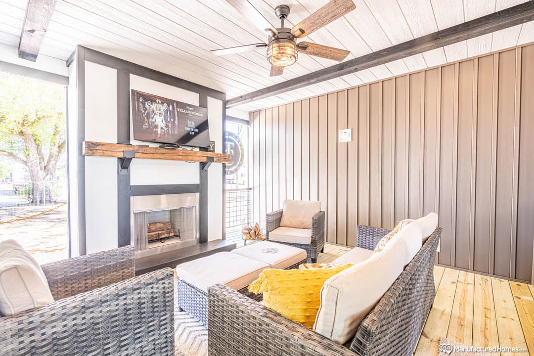 The white oak  interior home features