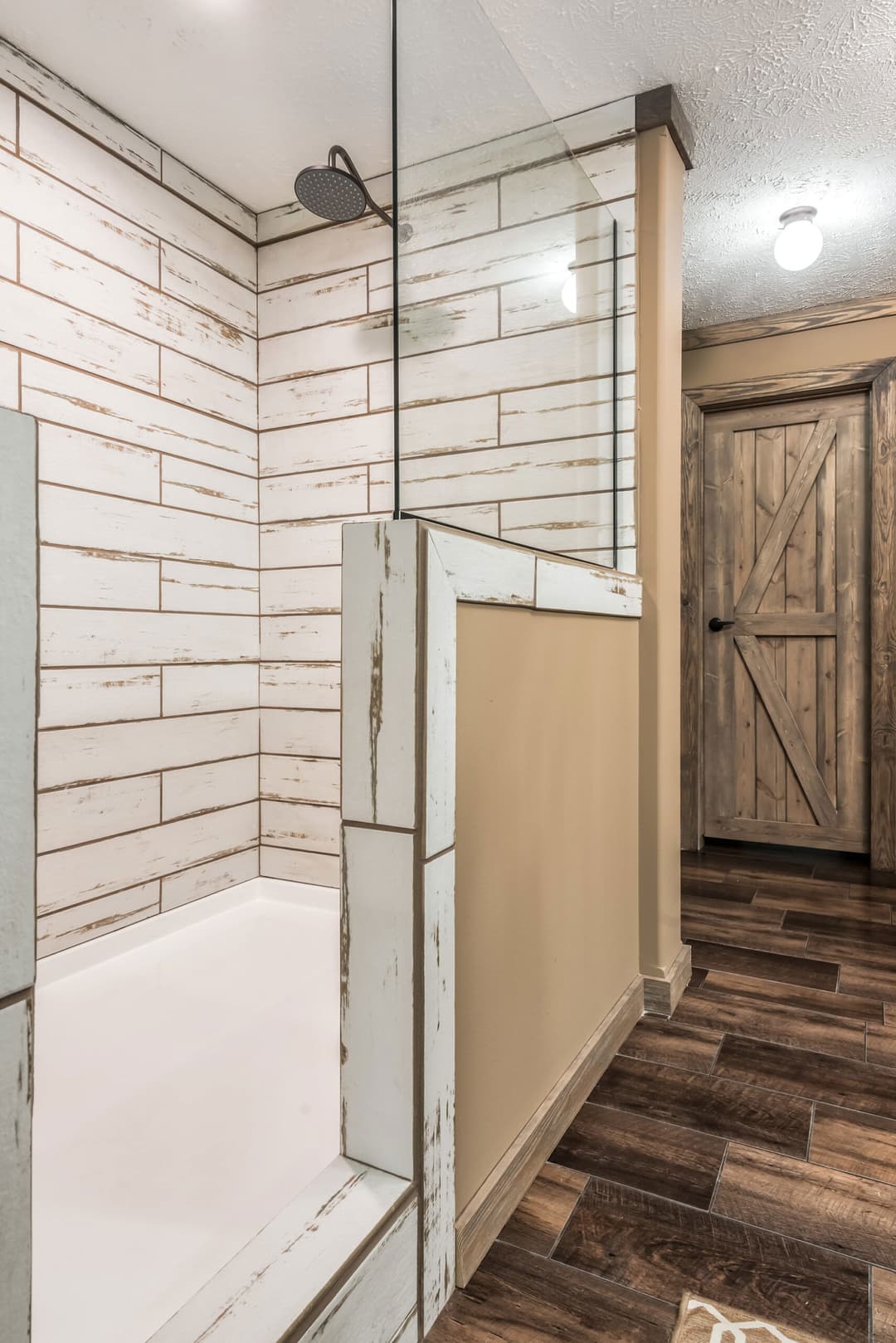 The rock bathroom home features