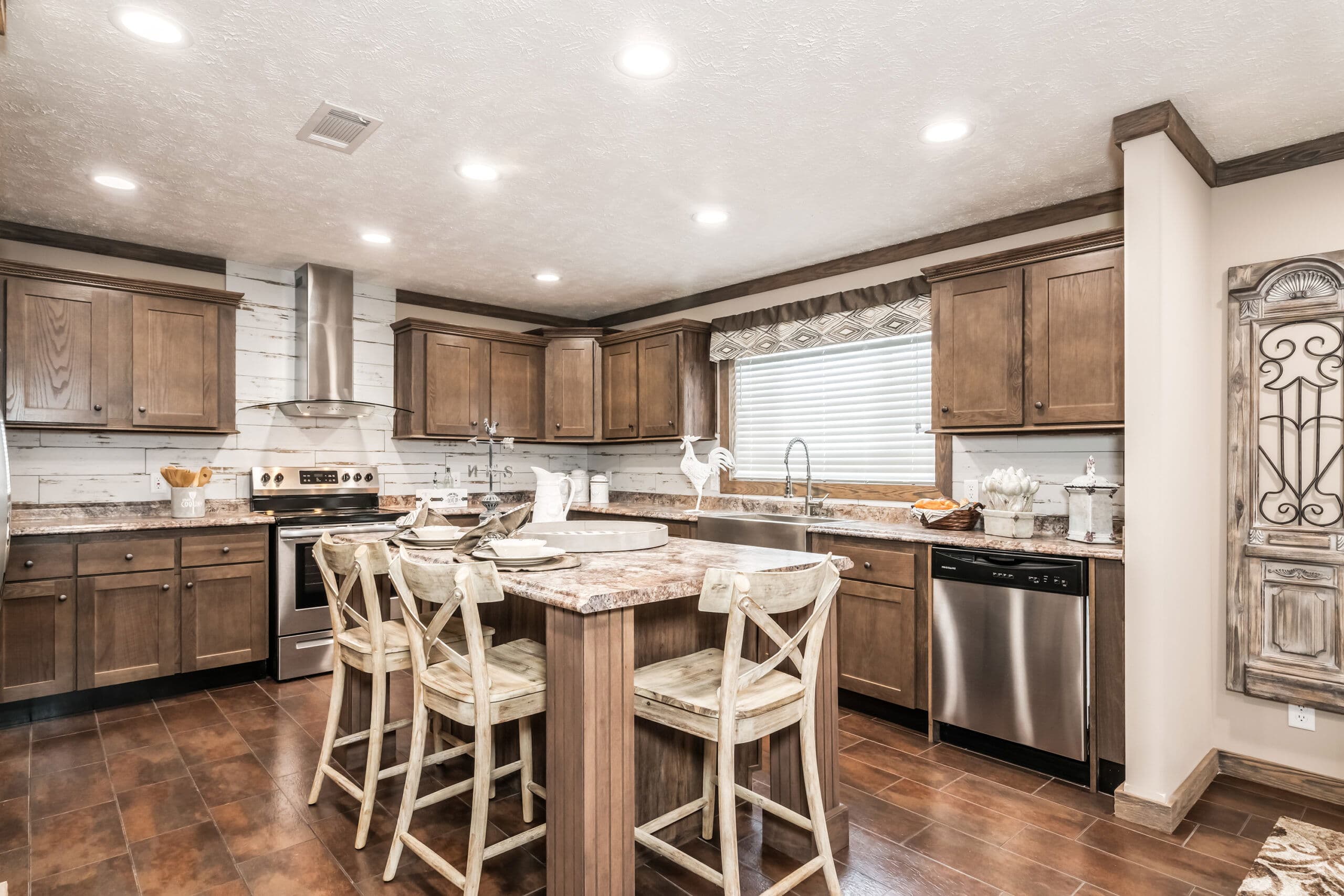 The rock kitchen home features