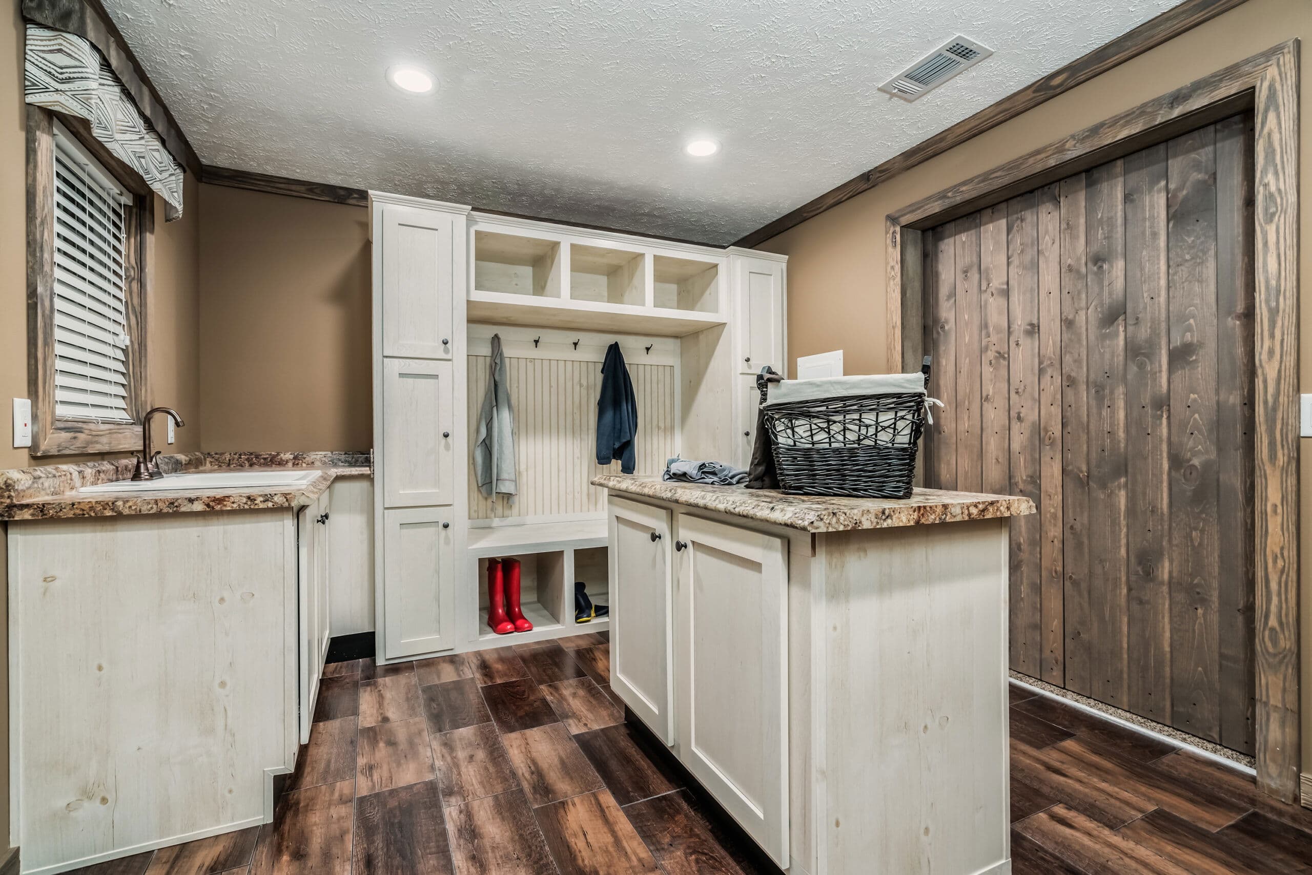 The rock interior home features