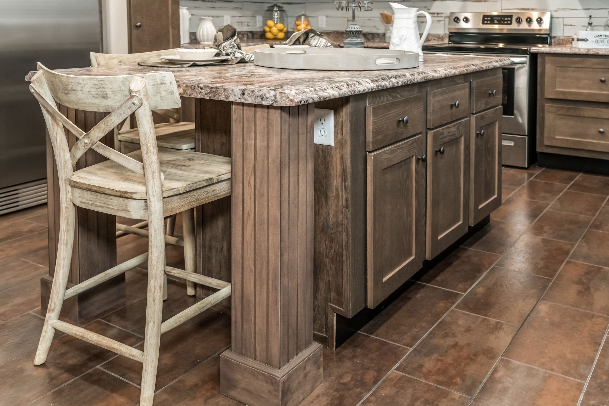 The rock kitchen home features