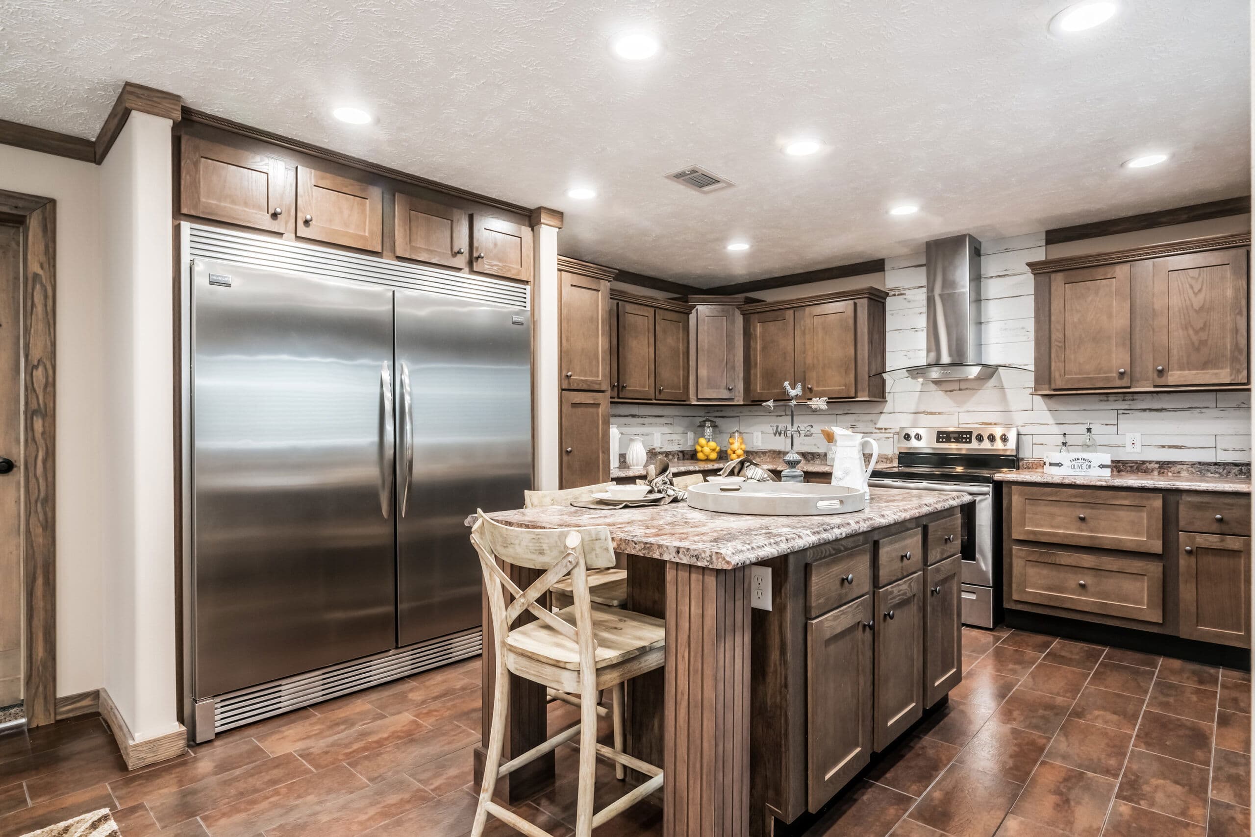 The rock kitchen home features