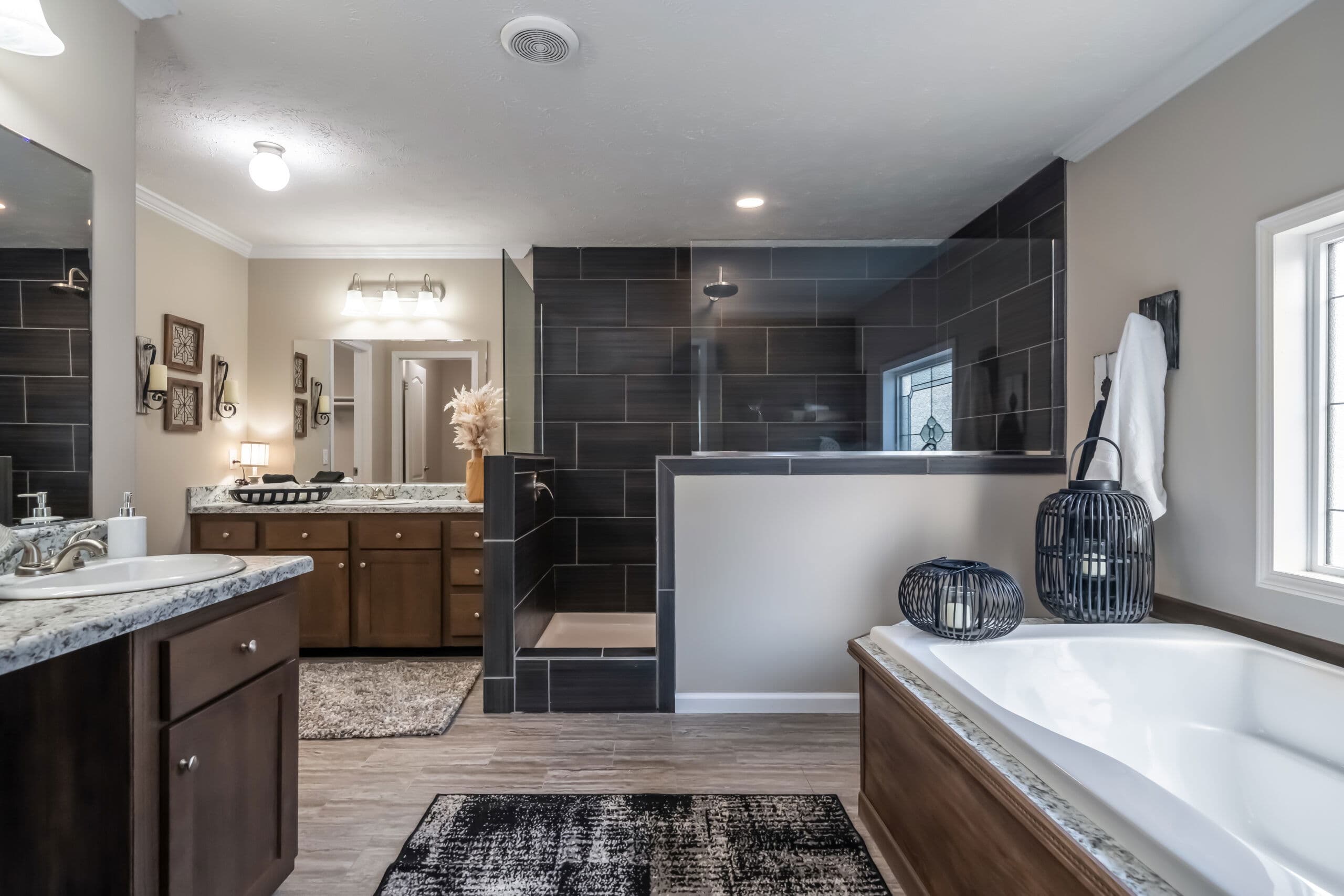 The howitzer bathroom home features