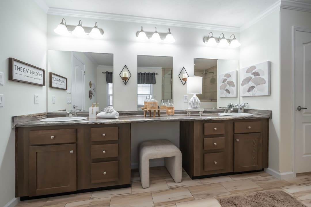 The colt 45 bathroom home features