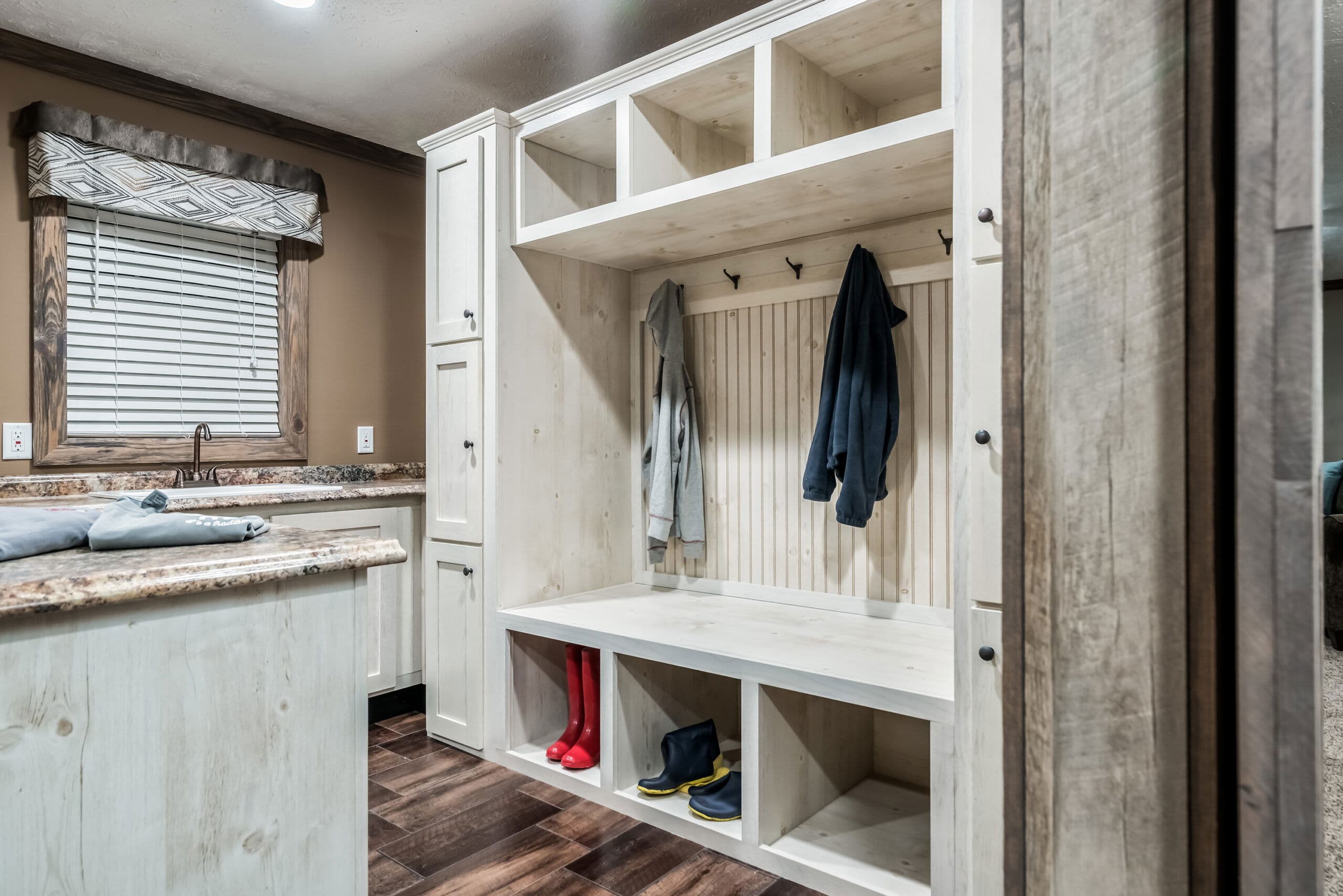 The rock interior home features